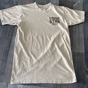 Lone Star Beer T Shirt Texas Cowboy Mens Size M Long Live Long Necks